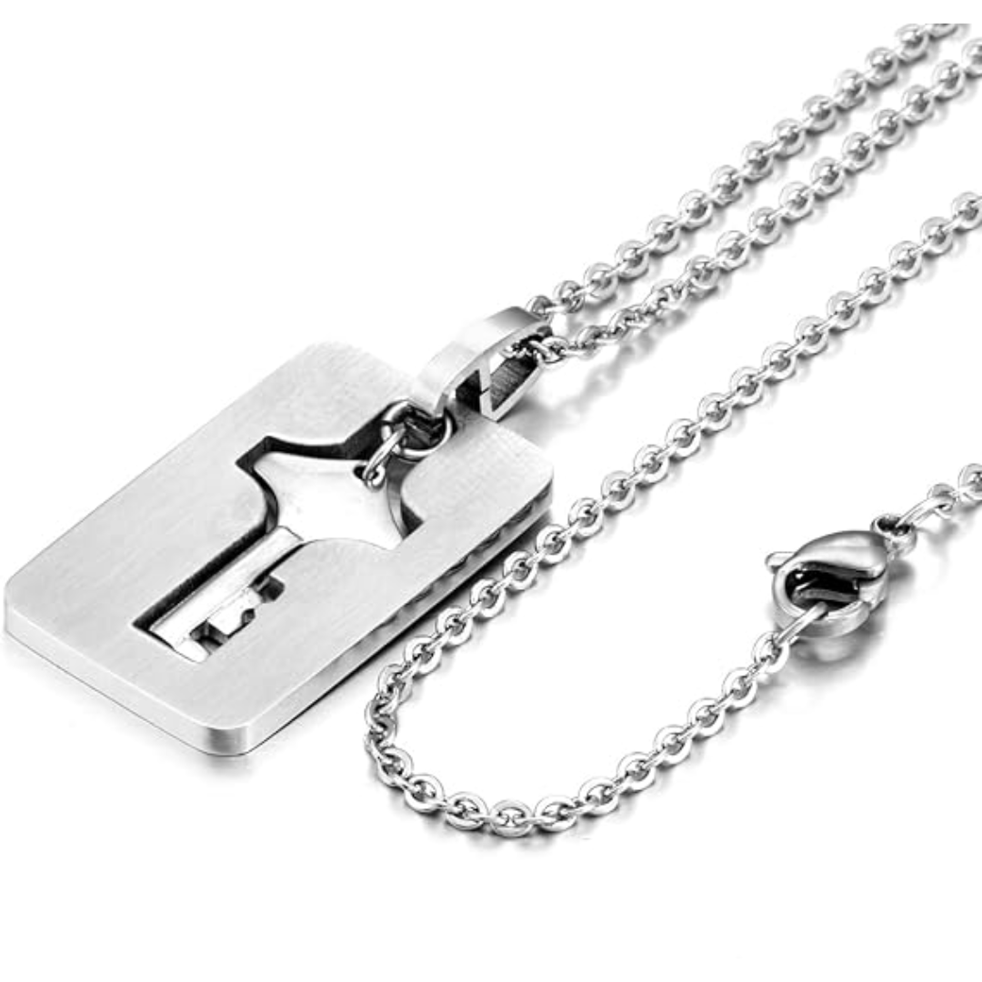 Pulsera de Pareja con Llave Y Cierre Especial